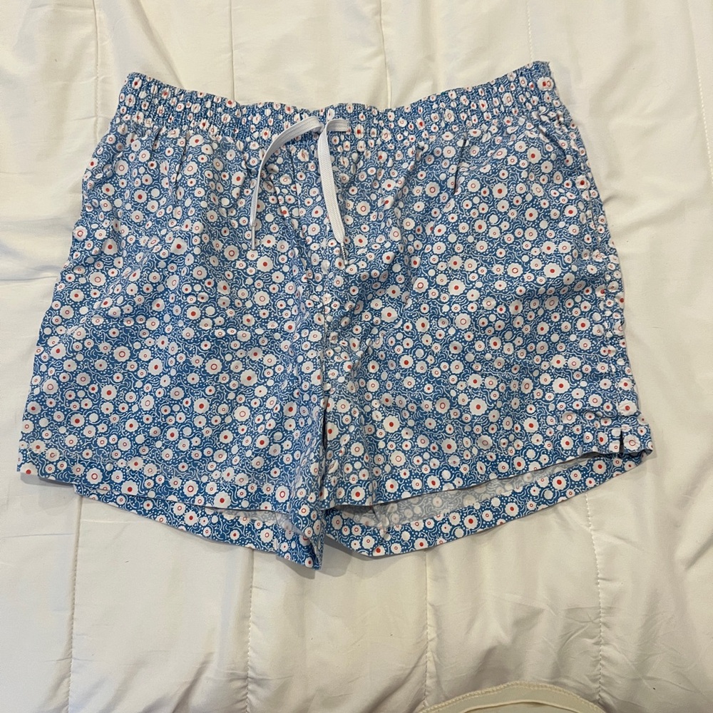 Chubbies 5in Swim Shorts, Blue Floral Pattern, Size M